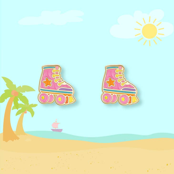 Roller Skates Cutie Stud Earrings