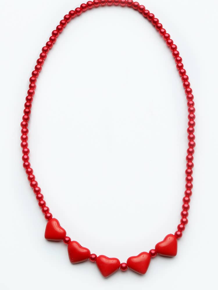 Heart Necklace-Red