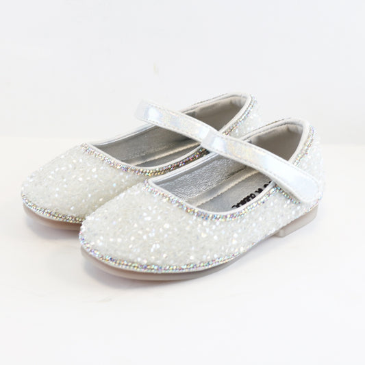 Clear Stone Flat Shoes