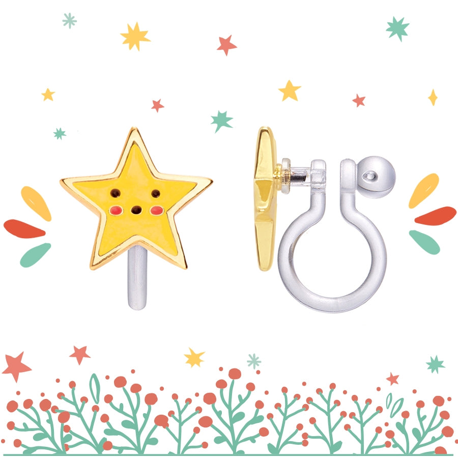 CLIP ON Cutie Earrings- Shining Stars