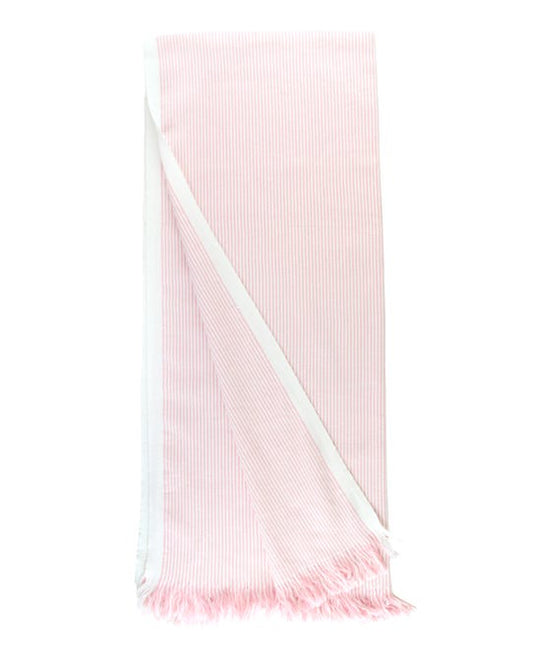 Pink Seersucker Beach Towel