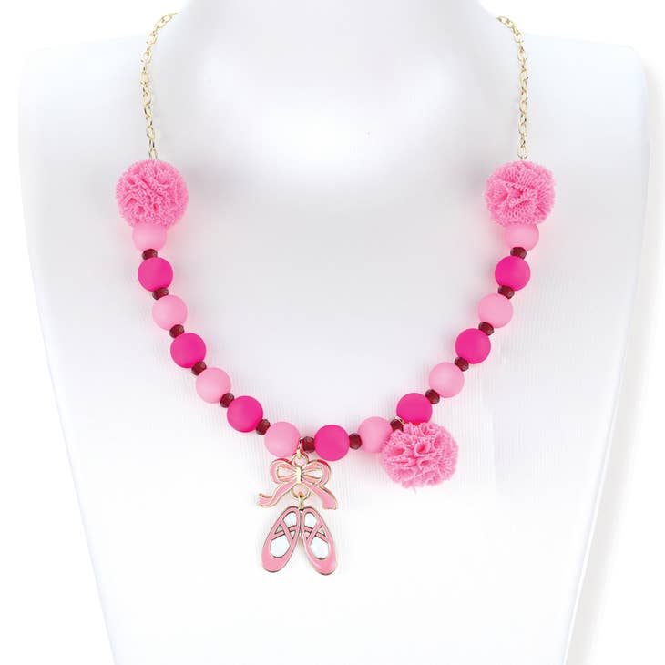 Beads and Baubles- Ballet Shoe Necklace