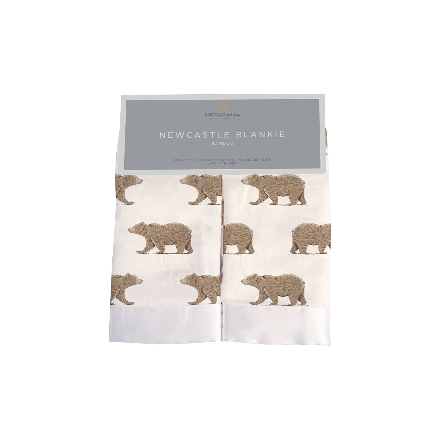 Goodnight Bear Bamboo Muslin Security Baby Blankie