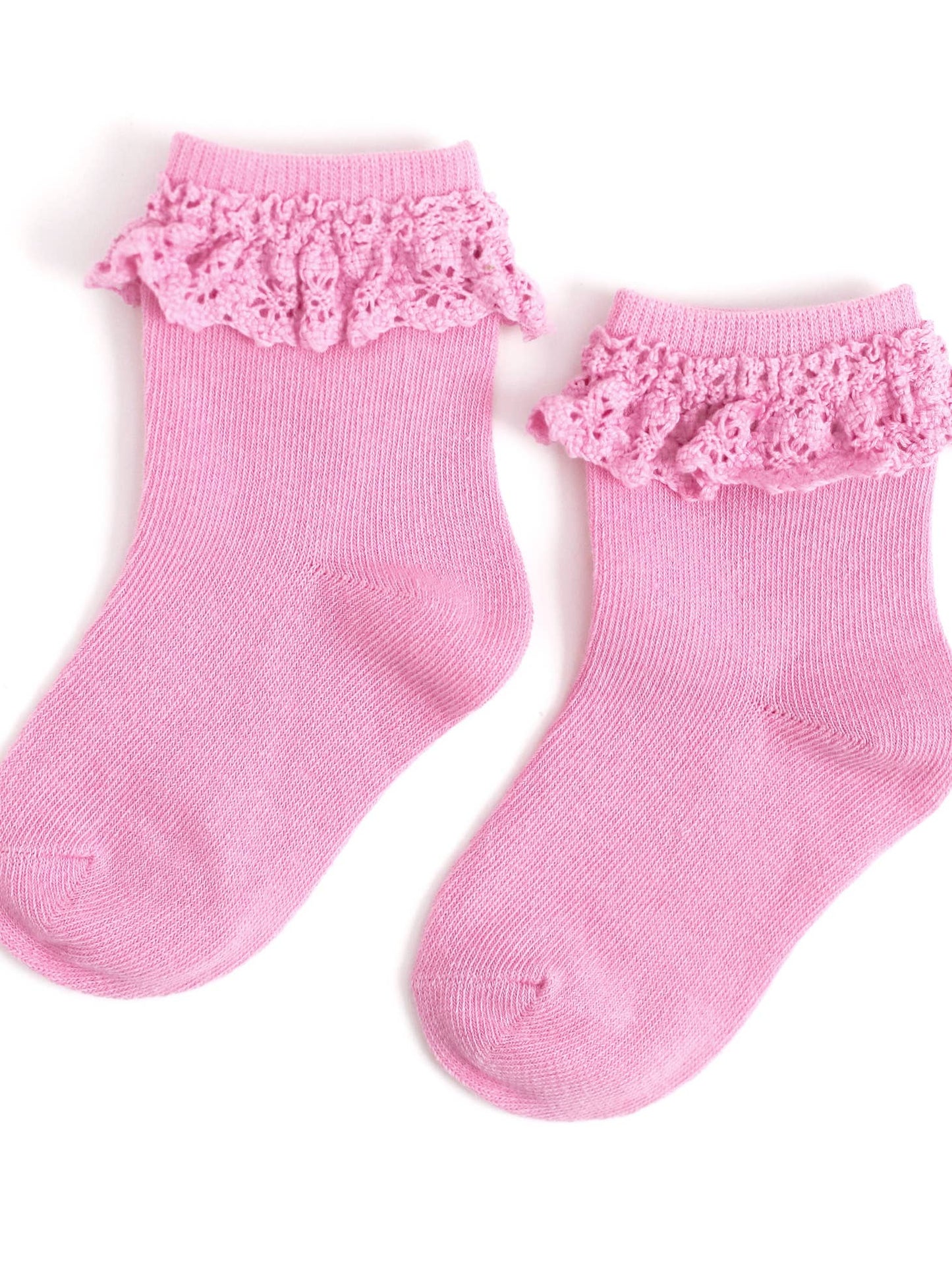 Sweet Pea Lace Midi Socks-Pink