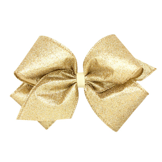 King Glitter Bow-Champagne