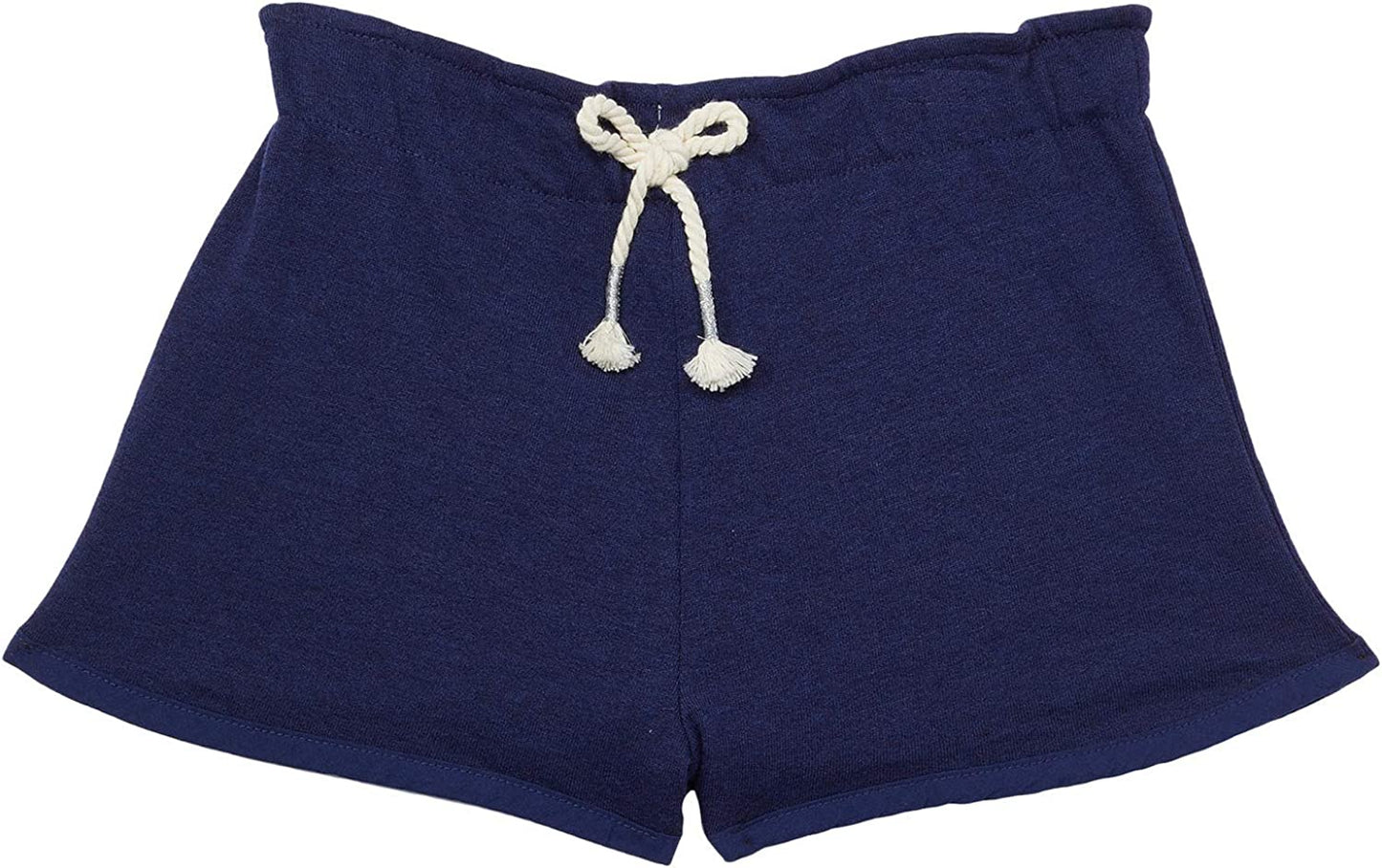 Navy French Terry Paper Bag Shorts