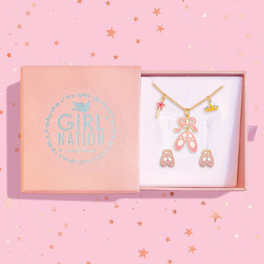 Necklace & Earring Set - Ballet Shoes