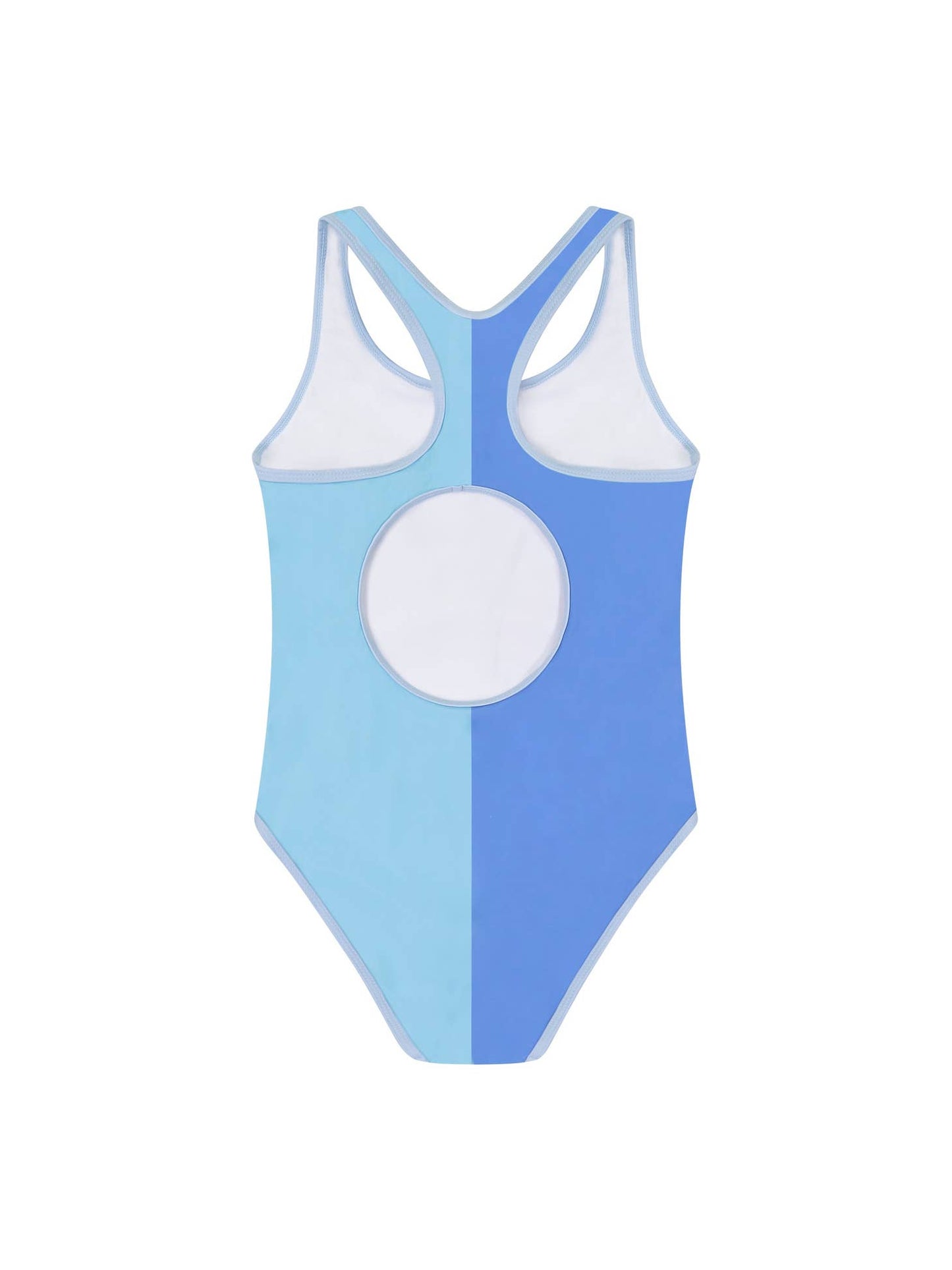 Blue Colorblock Swimsuit