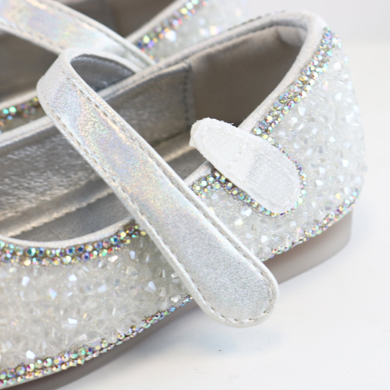 Clear Stone Flat Shoes