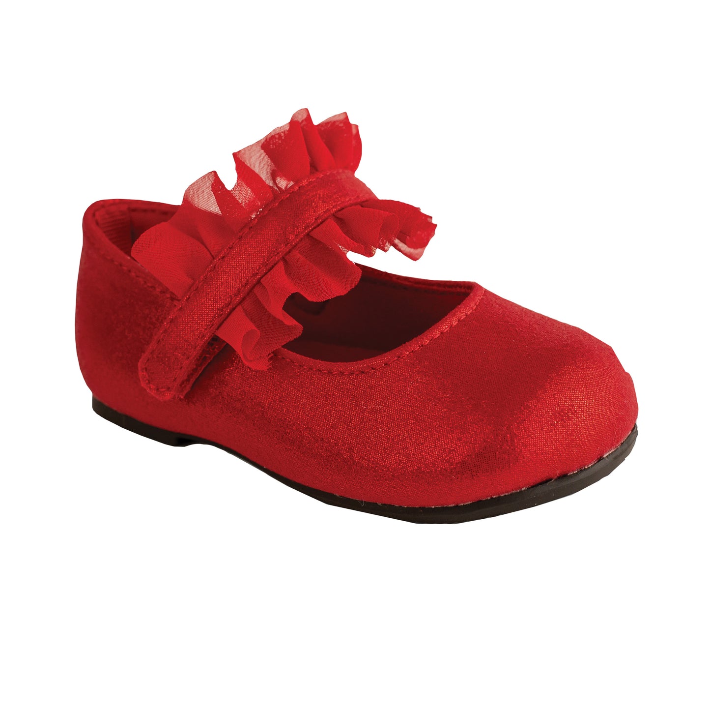 Red Shimmer W/Ruffle-Infant