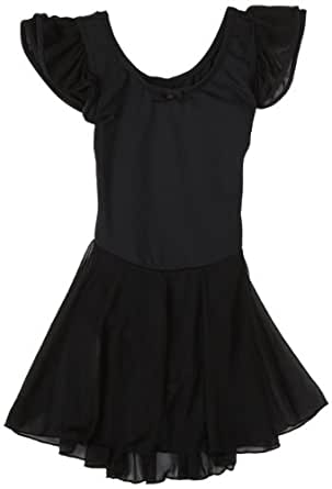 Child Puff Sleeve Dress-BLK