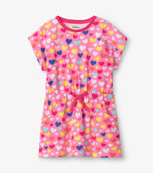 Bubble Hearts Pull-On Dress