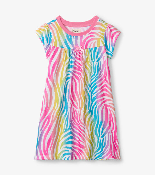 Rainbow Zebra S/S Nightdress