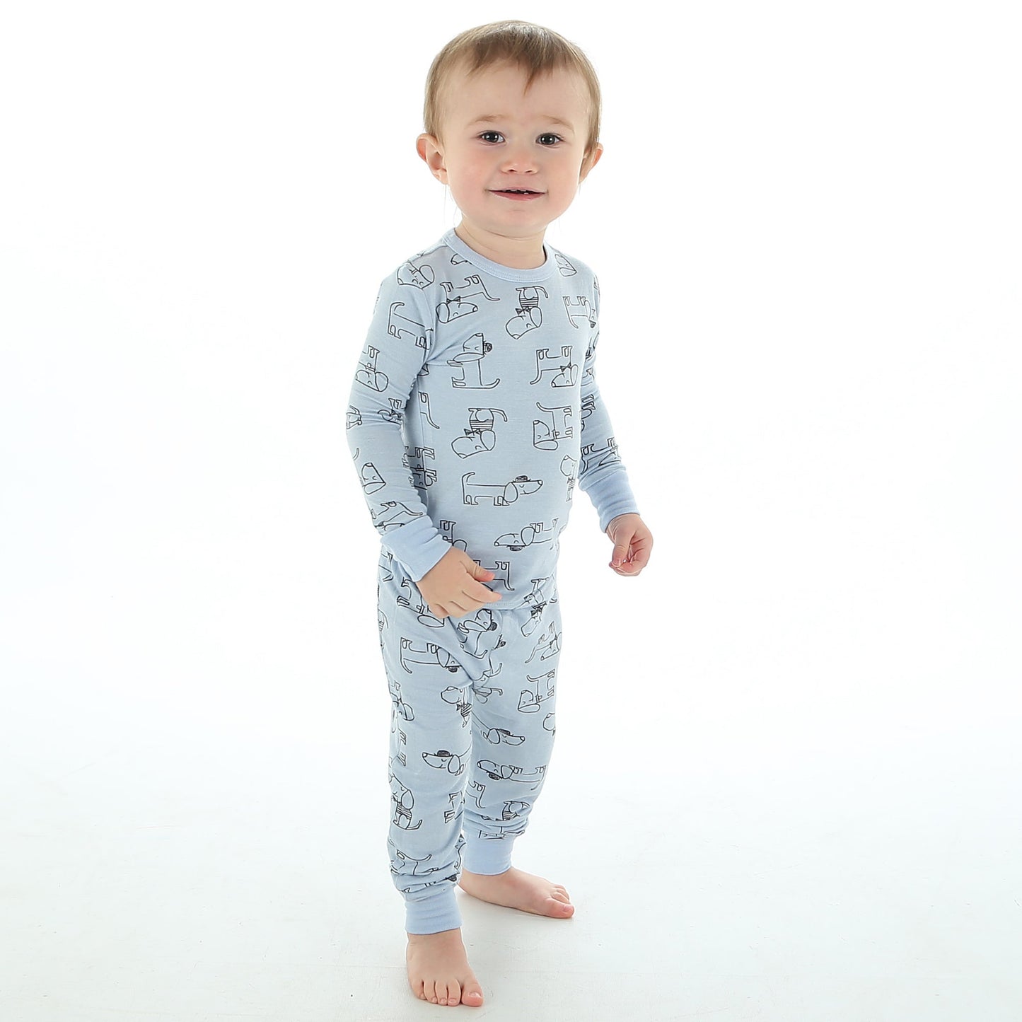 Dog Print Bamboo PJ Set