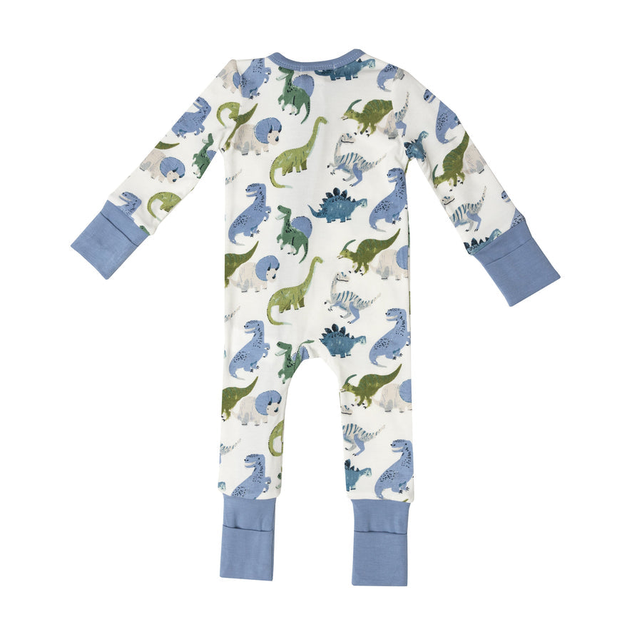 Painterly Dino 2-Way Zipper Romper