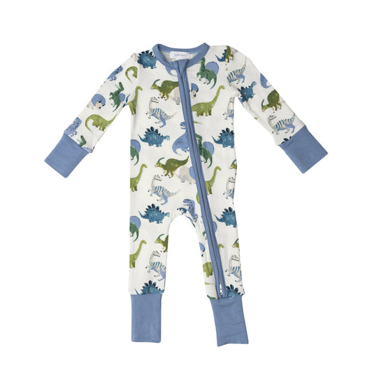 Painterly Dino 2-Way Zipper Romper