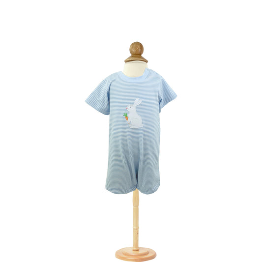 Bunny Applique Boys Romper