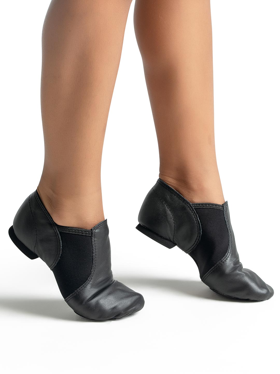Child Jazz Shoe-TAN & BLK