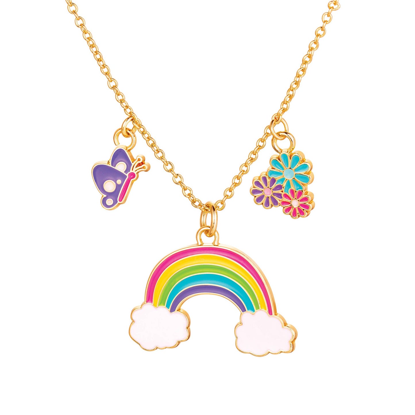 Necklace & Earring Set- Cloud Rainbow