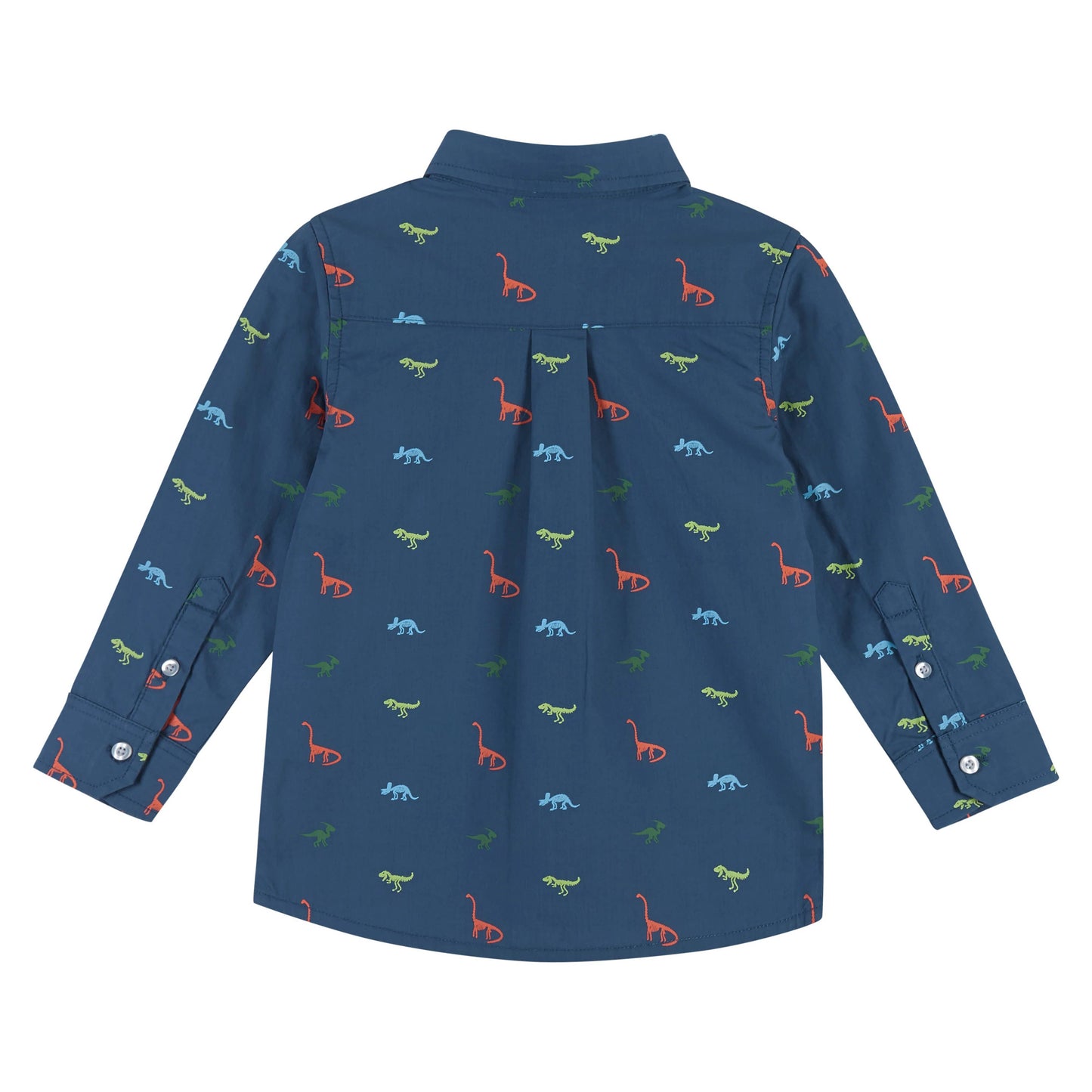 Blue Buttondown Dino Shirt