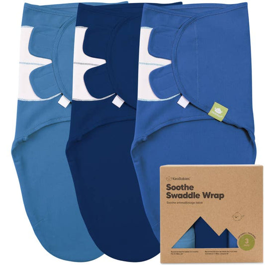3-Pack SOOTHE Swaddle Wraps-Frost