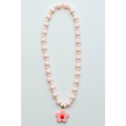 Pink Flower Necklace