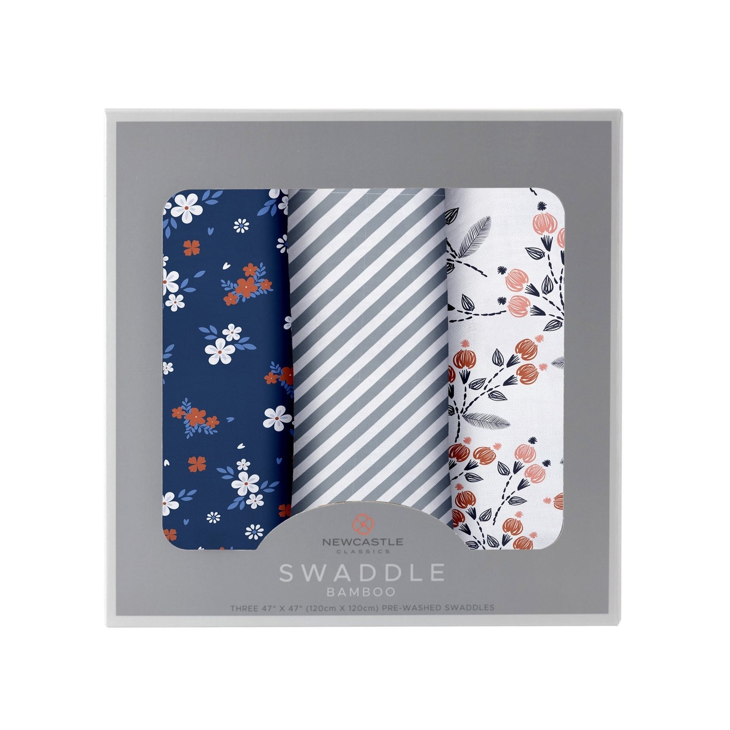 Blooms Floral Bamboo Muslin Swaddle 3-Pack