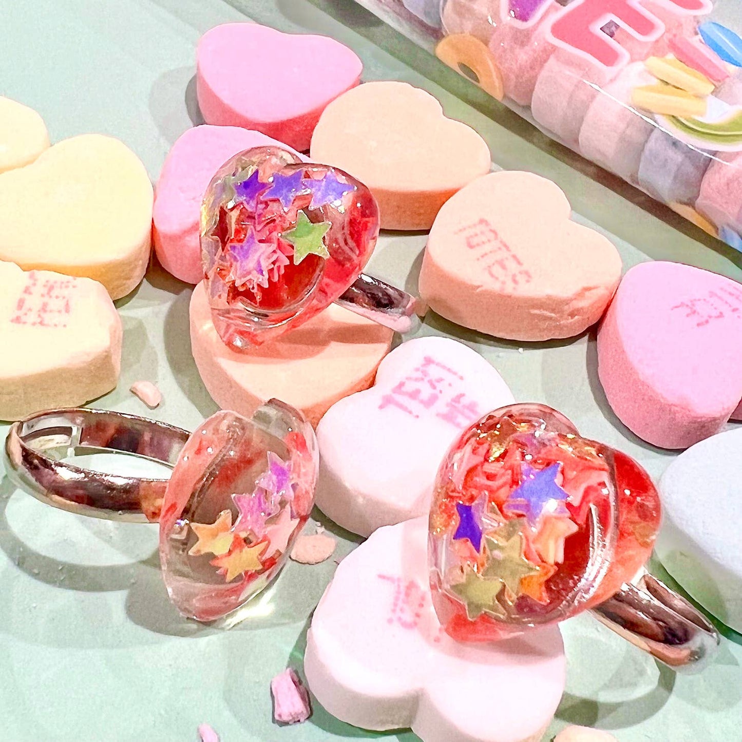 Confetti Heart Ring