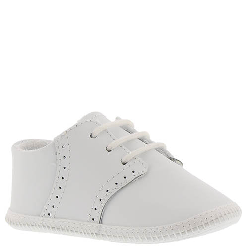 White Leather Saddle Oxford-Infant