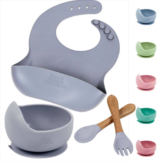 4-pc Silicone Feeding Set