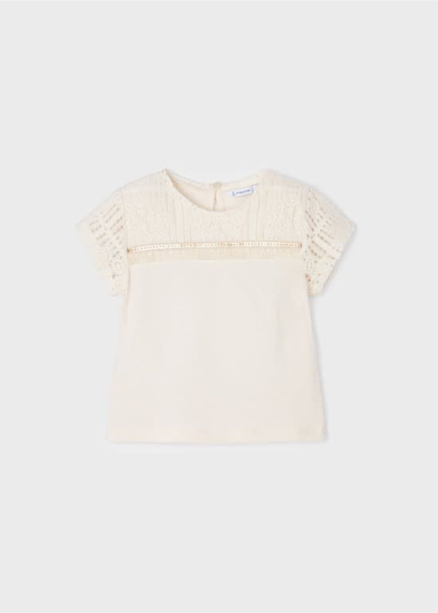 Lace T-Shirt-Chickpea