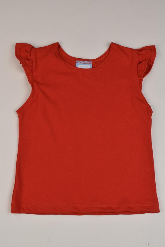 Angel Sleeve Tee-Red