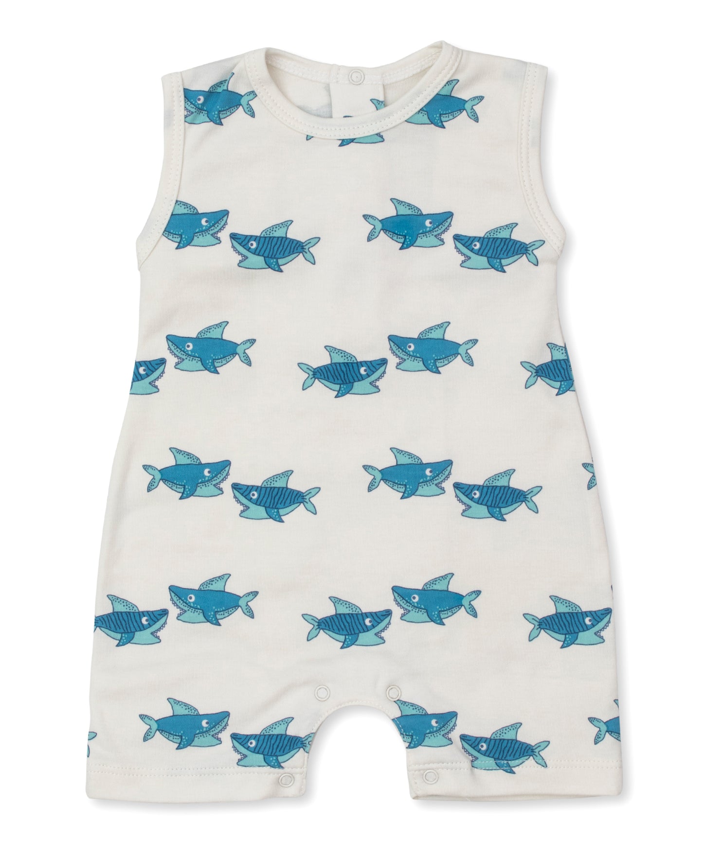 Cool Sharks Sleeveless Playsuit