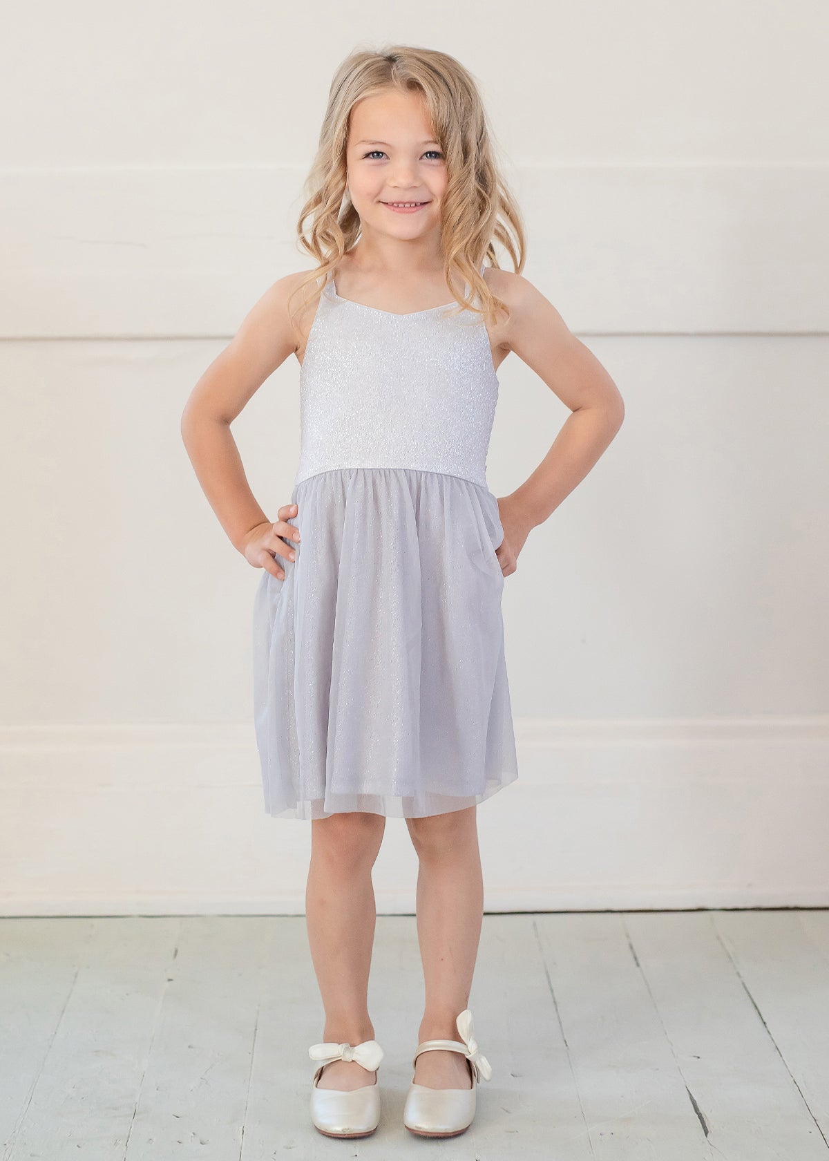 Pixie Dust Sparkly Knit & Tulle Dress