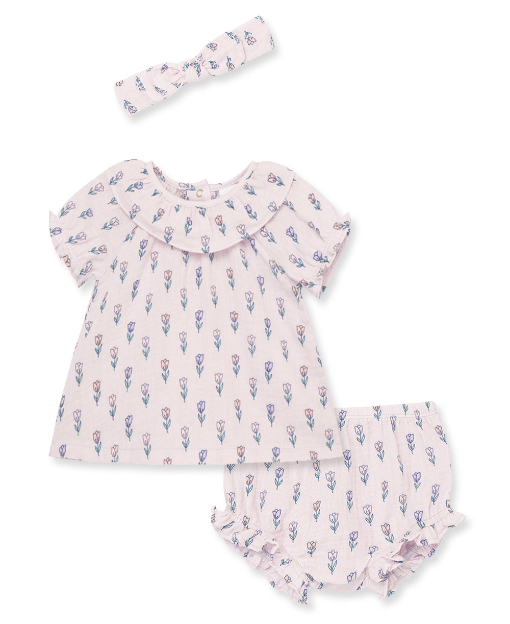 Lavender Tulips Sunsuit